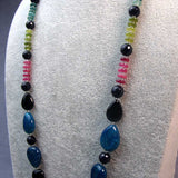 semi-precious bead detail for beaded necklace