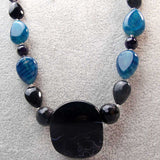 beaded semi-precious handcrafted necklace