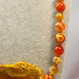 orange agate semi-preci0us beads