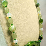 green semi-precious beads