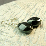 hematite handmade bead earrings