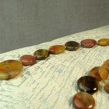 jasper beads statement necklace detail