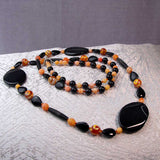 long handcrafted chunky statement necklace unique design
