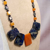 chunky handcrafted statement necklace