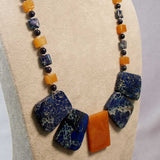 unusual handcrafted statement necklace