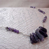 unique sterling silver amethyst necklace