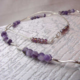 sterling silver amethyst beads
