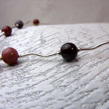 sterling silver mookaite beads