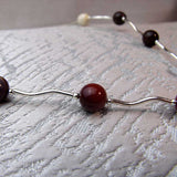 mookaite silver unique handmade necklace