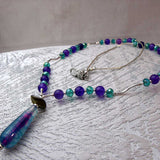 unique one of a kind silver semi-precious stone bead statement jewellery necklace design