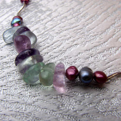 semi-precious bead statement jewellery handmade unique, semi-precious sterling silver statement necklace