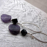 long drop handcrafted statement earrings