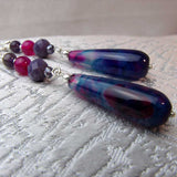 unique long statement earrings, handcrafted, unusual, original