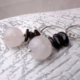 unique rose quartz earrings