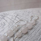 unique rose quartz earrings