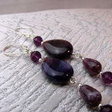 purple semi-precious beads