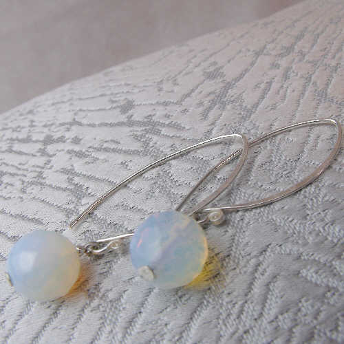 long drop semi-precious statement earrings uk, unique semi-precious stone statement jewellery uk