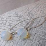 long drop semi-precious statement earrings uk, unique semi-precious stone statement jewellery uk