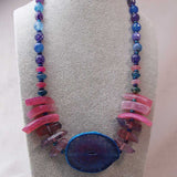 handmade chunky statement necklace unusual design
