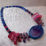 chunky handcrafted unique statement necklace