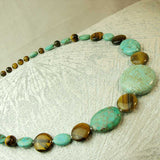 turquoise semi-precious bead necklace