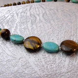 turquoise semi-precious stone necklace