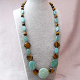 turquoise unique necklace handmade uk