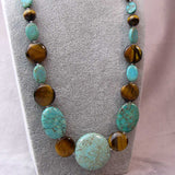 unique turquoise handmade necklace