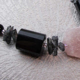 chunky black semi-precious stone