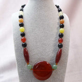 handcrafted semi-precious stone statement necklace unique uk design