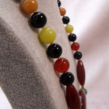 semi-precious stone bead necklace design