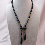 unique handcrafted statement necklace, semi-precious beads