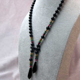 unusual asymmetrical bead necklace