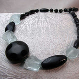 longer length statement necklace handmade chunky semi-precious beads