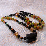 long handmade bead necklace