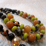 long semi-precious beaded neckalce