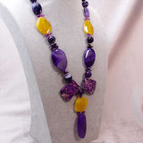 chunky statement necklace, unique unusual handcrafted