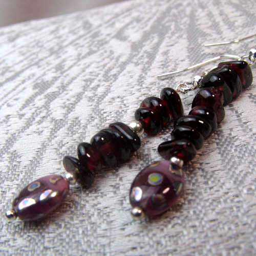 unique semi-precious statement jewellery handcrafted uk, semi-precious bead statement earrings