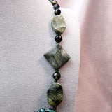 chunky green stones
