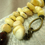 chunky jade semi-precious beads