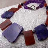 chunky handcrafted statement necklace unusual design