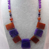 original chunky beaded statement necklace handmade uk