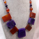 handmade chunky bead statement necklace unique uk design