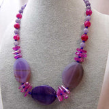 unique statement necklace handmade chunky beads