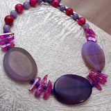 big bold semi-precious chunky bead necklace