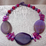 chunky statement necklace, handmade chunky bead necklace