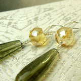 unique handcrafted semi-precious bead earrings