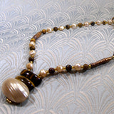 delicate semi-precious bead necklace, dainty semi-precious necklace NM20