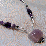 delicate amethyst necklace uk