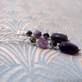 long dangle amethyst earrings